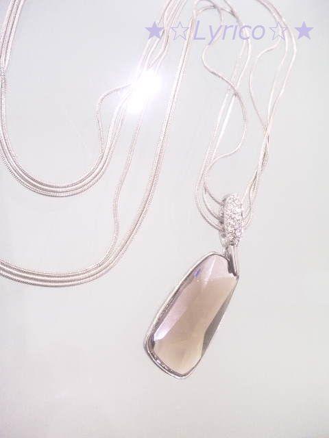 天然スモーキークォーツ★3連SVネックレス★クリスタルカット < 女性アクセサリー/時計  天然スモーキークォーツ★3連SVネックレス★クリスタルカット < 女性アクセサリー/時計の