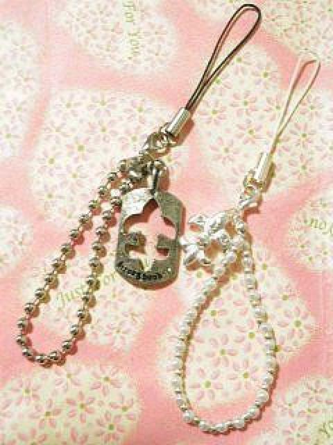 《New》愛*LOVE★パールver.フレア&プレート*ペアストラップ < 家電/AV  《New》愛*LOVE★パールver.フレア&プレート*ペアストラップ < 家電/AVの