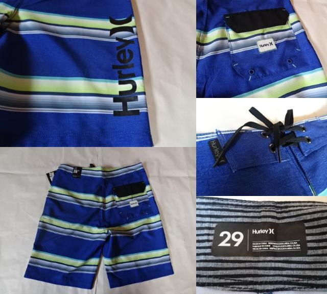 HURLEY LENGTH20"青系ボーダー柄サーフパンツ29インチ < ブランド  HURLEY LENGTH20"青系ボーダー柄サーフパンツ29インチ < ブランドの