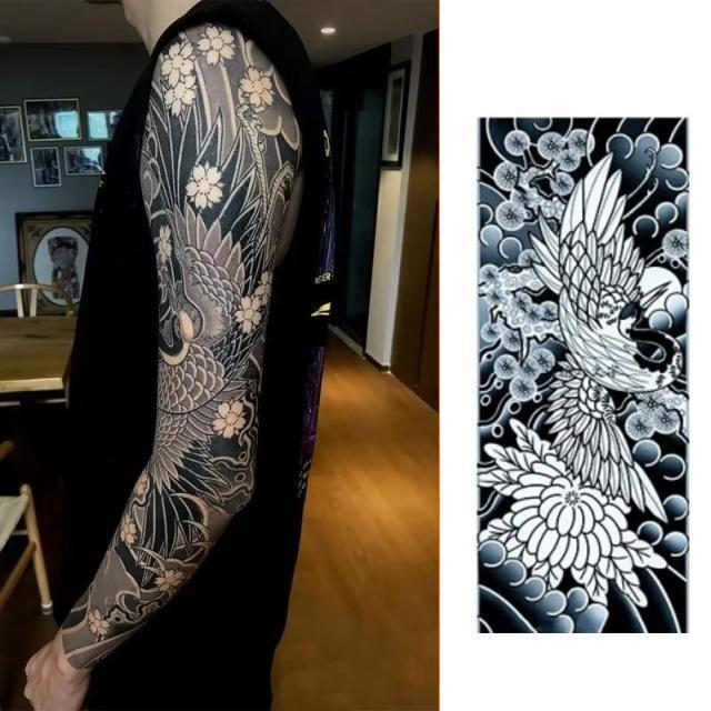 UD01 TATOOシール タトゥーシール リアル和柄ブラック 和彫り入れ墨シール 腕や足用入れ墨シール イベントや動画撮影に < 男性ファッション  UD01 TATOOシール タトゥーシール リアル和柄ブラック 和彫り入れ墨シール 腕や足用入れ墨シール イベントや動画撮影に  < 男性ファッションの