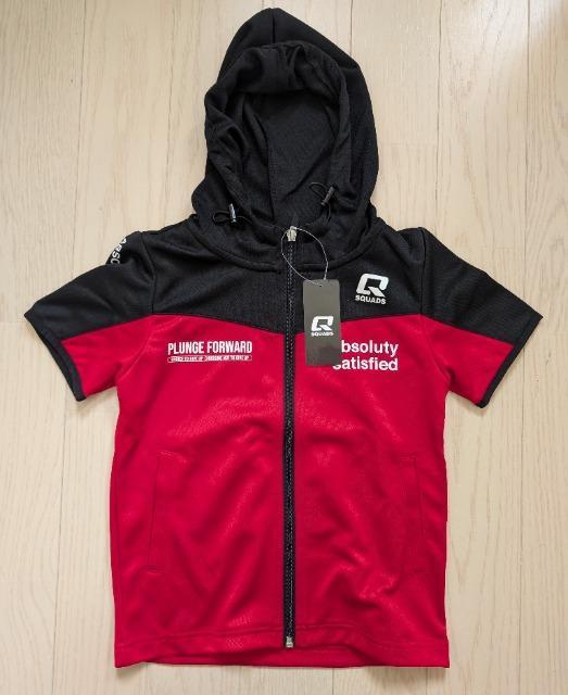 120★SQUADS★フード付き半袖ジャージ★新品★送料無料 < キッズ/ベビー 120★SQUADS★フード付き半袖ジャージ★新品★送料無料 < キッズ/ベビーの