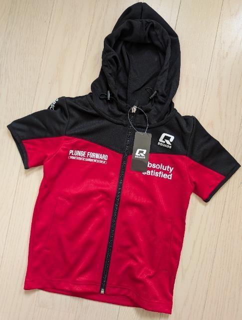 120★SQUADS★フード付き半袖ジャージ★新品★送料無料 < キッズ/ベビー 120★SQUADS★フード付き半袖ジャージ★新品★送料無料 < キッズ/ベビーの