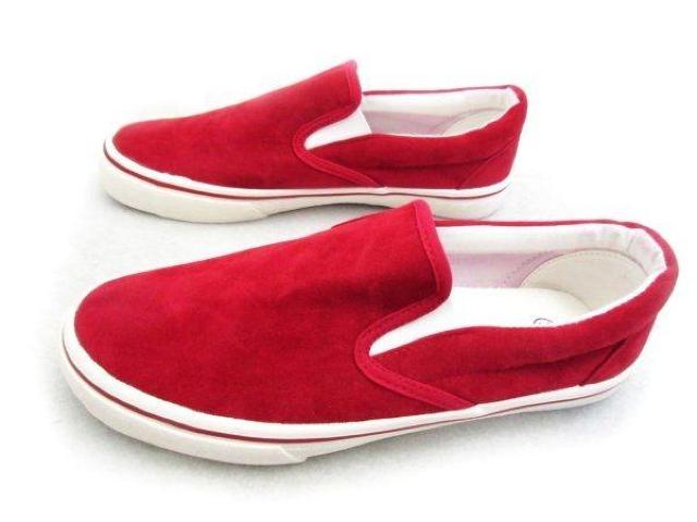 1円~C061新品スウェード/スリッポンスニーカー27aRED♂ < 男性ファッション  1円~C061新品スウェード/スリッポンスニーカー27aRED♂  < 男性ファッションの