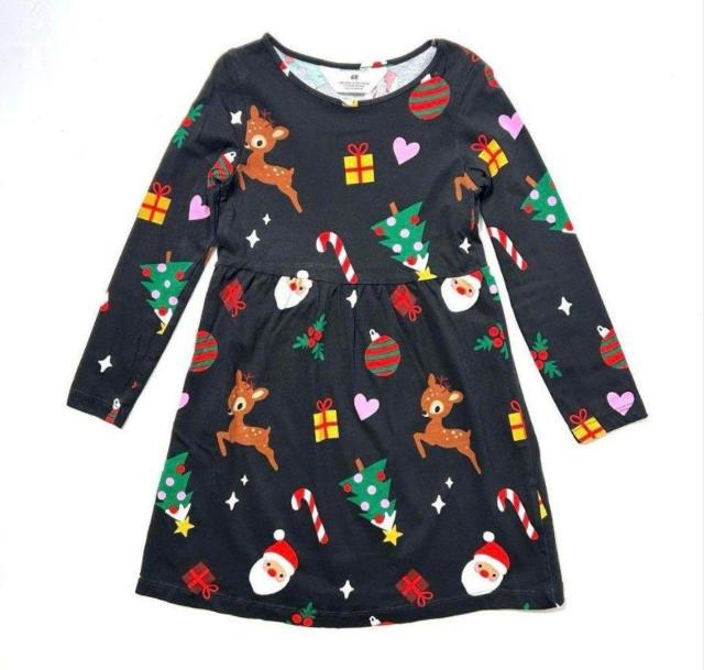 新品 H&M 140cm クリスマス 長袖 ワンピース 女の子 キッズ 小学生 コスプレ サンタクロース サンタ トナカイ 黒 < キッズ/ベビー 新品 H&M 140cm クリスマス 長袖 ワンピース 女の子 キッズ 小学生 コスプレ サンタクロース サンタ トナカイ 黒 < キッズ/ベビーの