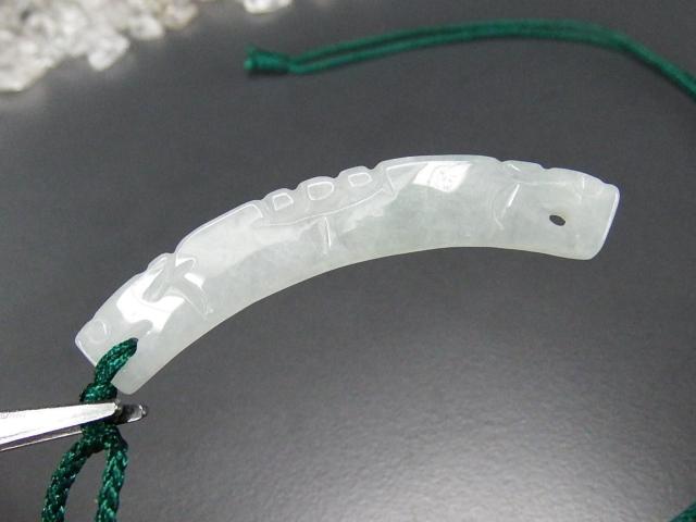 レア品一点物ひすい本翡翠龍頭手彫り勾形天然石紐ネックレスUK2-5-11Za < 女性アクセサリー/時計 レア品一点物ひすい本翡翠龍頭手彫り勾形天然石紐ネックレスUK2-5-11Za < 女性アクセサリー/時計の