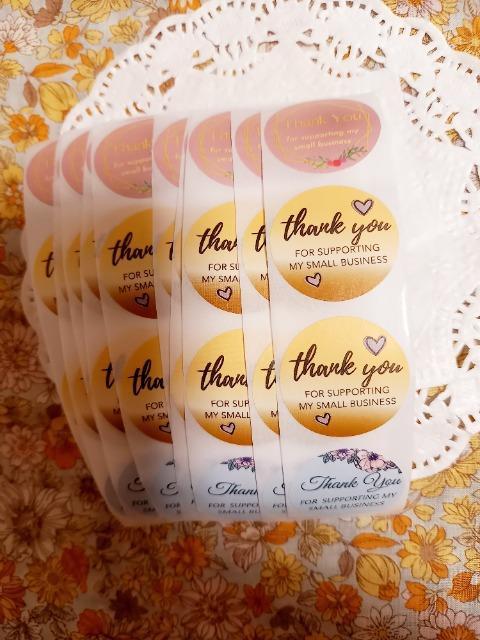 お裾分け☆花柄とハート柄Thank Youシール5セット☆ < インテリア/ライフ お裾分け☆花柄とハート柄Thank Youシール5セット☆ < インテリア/ライフの