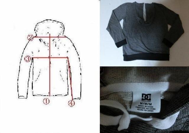 本場USA購入【DC SHOES】プルオーバー パーカーUS M 濃灰系 < 男性ファッション  本場USA購入【DC SHOES】プルオーバー パーカーUS M 濃灰系 < 男性ファッションの