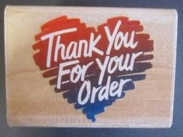 海外中古輸入ハートThank You For Your Orderラバースタンプ < インテリア/ライフ  海外中古輸入ハートThank You For Your Orderラバースタンプ  < インテリア/ライフの