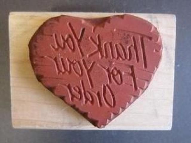 海外中古輸入ハートThank You For Your Orderラバースタンプ < インテリア/ライフ  海外中古輸入ハートThank You For Your Orderラバースタンプ < インテリア/ライフの