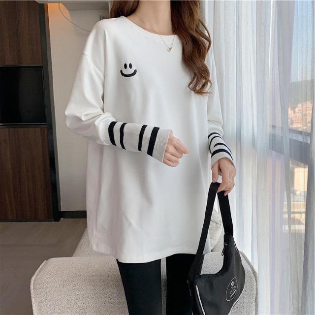 長袖 tシャツ レディース ロング丈 トレーナー ルームウェア カットソー < 女性ファッション  長袖 tシャツ レディース ロング丈 トレーナー ルームウェア カットソー < 女性ファッションの