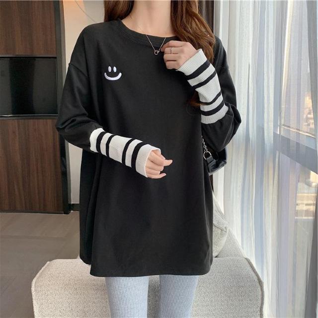 長袖 tシャツ レディース ロング丈 トレーナー ルームウェア カットソー < 女性ファッション  長袖 tシャツ レディース ロング丈 トレーナー ルームウェア カットソー < 女性ファッションの