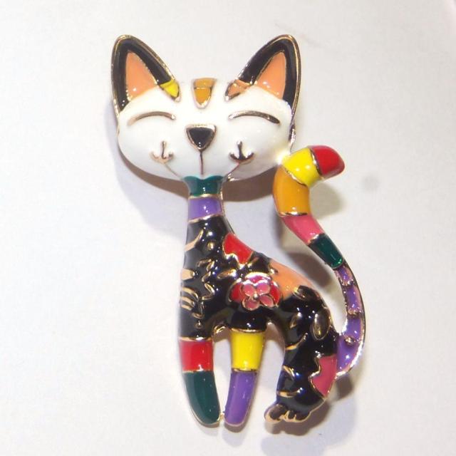 白猫 シロネコ 猫 ネコ ねこ ピンブローチ ブローチ ピンバッジ バッジ ラペルピン < 女性アクセサリー/時計 白猫 シロネコ 猫 ネコ ねこ ピンブローチ ブローチ ピンバッジ バッジ ラペルピン < 女性アクセサリー/時計の
