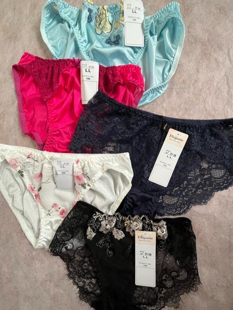LLサイズ!5枚組!ツルツル光沢素材!シフォン使いあり!レース仕様あり!などの!色とりどり!エレガント!高貴品格ショーツ!No.翠 < 女性ファッション  LLサイズ!5枚組!ツルツル光沢素材!シフォン使いあり!レース仕様あり!などの!色とりどり!エレガント!高貴品格ショーツ!No.翠  < 女性ファッションの