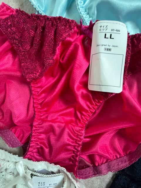 LLサイズ!5枚組!ツルツル光沢素材!シフォン使いあり!レース仕様あり!などの!色とりどり!エレガント!高貴品格ショーツ!No.翠 < 女性ファッション  LLサイズ!5枚組!ツルツル光沢素材!シフォン使いあり!レース仕様あり!などの!色とりどり!エレガント!高貴品格ショーツ!No.翠 < 女性ファッションの