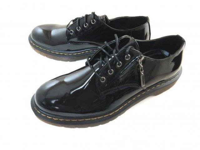 1円~C028新品Love Hunterオリジナルクリアソール/サイドジップアップ×3ホールオックスフォードシューズ26a艶黒♂ < 男性ファッション  1円~C028新品Love Hunterオリジナルクリアソール/サイドジップアップ×3ホールオックスフォードシューズ26a艶黒♂  < 男性ファッションの