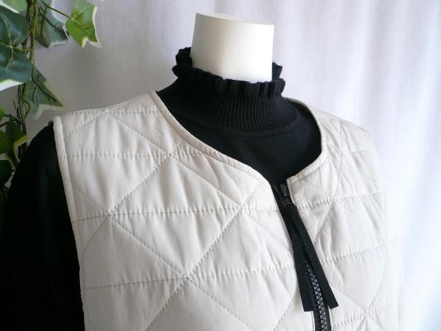 新品 a012 M 上質 キルティング ロングジレ ライトグレー 秋冬 レディース 配色ジップ 大人 きれいめ 上品 高級感 < 女性ファッション 新品 a012 M 上質 キルティング ロングジレ ライトグレー 秋冬 レディース 配色ジップ 大人 きれいめ 上品 高級感 < 女性ファッションの