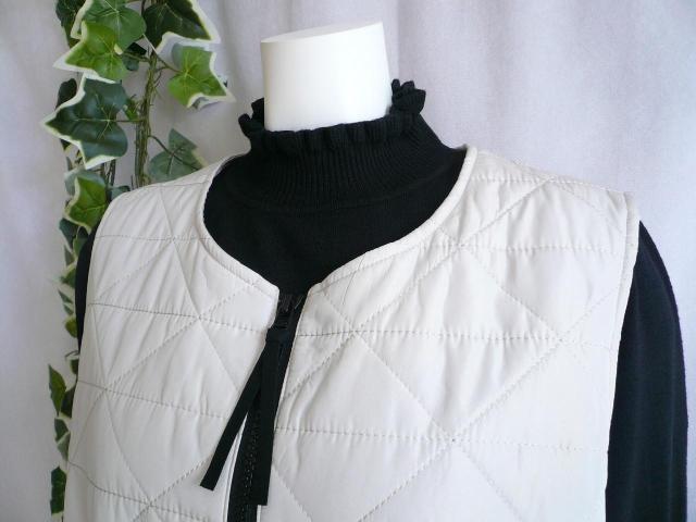 新品 a012 M 上質 キルティング ロングジレ ライトグレー 秋冬 レディース 配色ジップ 大人 きれいめ 上品 高級感 < 女性ファッション 新品 a012 M 上質 キルティング ロングジレ ライトグレー 秋冬 レディース 配色ジップ 大人 きれいめ 上品 高級感 < 女性ファッションの