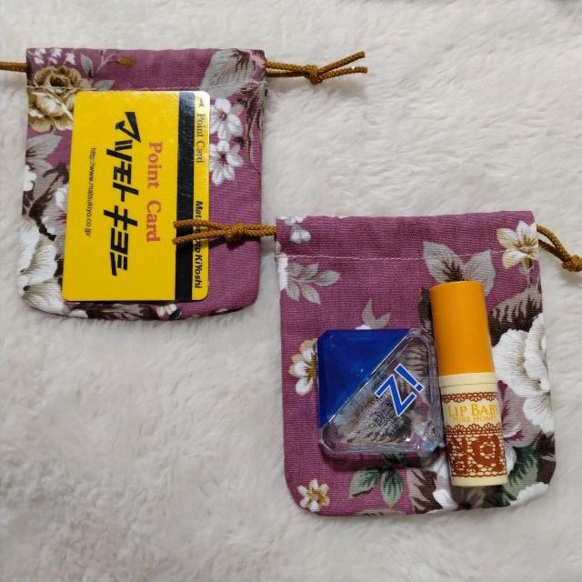 ★ミニ巾着セット★暗めのピンク♪花柄★ < 女性ファッション ★ミニ巾着セット★暗めのピンク♪花柄★ < 女性ファッションの