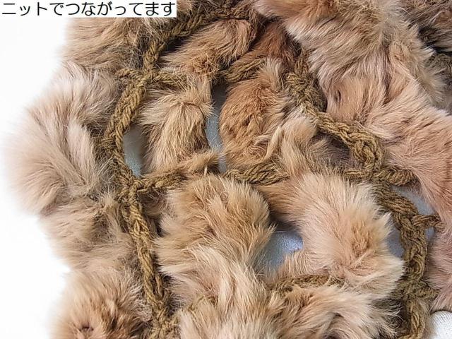 500円スタ【美品】ラビットファー ループマフラー/かぶり式ネックウォーマー < 女性ファッション 500円スタ【美品】ラビットファー ループマフラー/かぶり式ネックウォーマー < 女性ファッションの