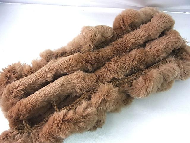 500円スタ【美品】ラビットファー ループマフラー/かぶり式ネックウォーマー < 女性ファッション 500円スタ【美品】ラビットファー ループマフラー/かぶり式ネックウォーマー < 女性ファッションの