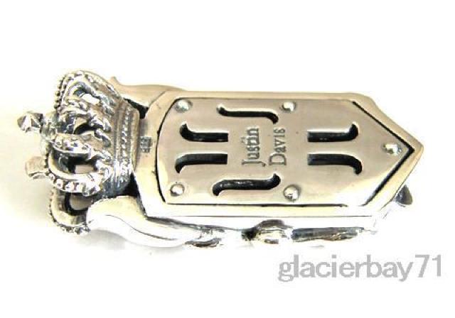 シールドクラウンペンダント シルバー925 withスカイブルー < 男性アクセサリー/時計  シールドクラウンペンダント シルバー925 withスカイブルー < 男性アクセサリー/時計の