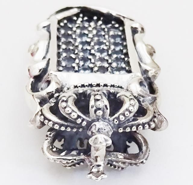 シールドクラウンペンダント シルバー925 withスカイブルー < 男性アクセサリー/時計  シールドクラウンペンダント シルバー925 withスカイブルー < 男性アクセサリー/時計の