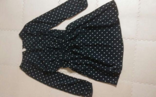 earth music&ecology Sサイズ 黒地にベージュのドット 美品 < ブランド earth music&ecology Sサイズ 黒地にベージュのドット 美品 < ブランドの