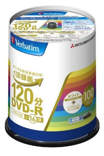 Verbatim 1回録画用DVD-R (片面1層/1-16倍速/100枚) < PC本体/周辺機器  Verbatim 1回録画用DVD-R (片面1層/1-16倍速/100枚)  < PC本体/周辺機器の