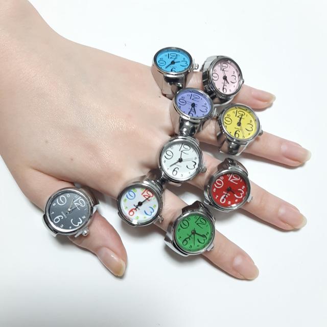 新品 未使用 指輪 時計 シンプル 9色対応 ピンク  < 男性アクセサリー/時計  新品 未使用 指輪 時計 シンプル 9色対応 ピンク  < 男性アクセサリー/時計の