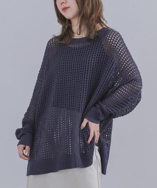n'OrLABEL前後2wayメッシュドルマンニット < 女性ファッション  n'OrLABEL前後2wayメッシュドルマンニット  < 女性ファッションの