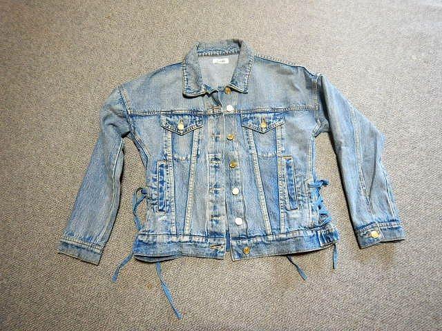 ◆EVRIS デニムジャケット ジャケット ジージャン Gジャン デニム エヴリス レディース 中古品 < 女性ファッション  ◆EVRIS デニムジャケット ジャケット ジージャン Gジャン デニム エヴリス レディース 中古品  < 女性ファッションの