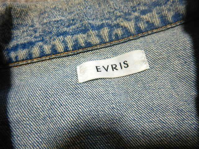 ◆EVRIS デニムジャケット ジャケット ジージャン Gジャン デニム エヴリス レディース 中古品 < 女性ファッション  ◆EVRIS デニムジャケット ジャケット ジージャン Gジャン デニム エヴリス レディース 中古品 < 女性ファッションの