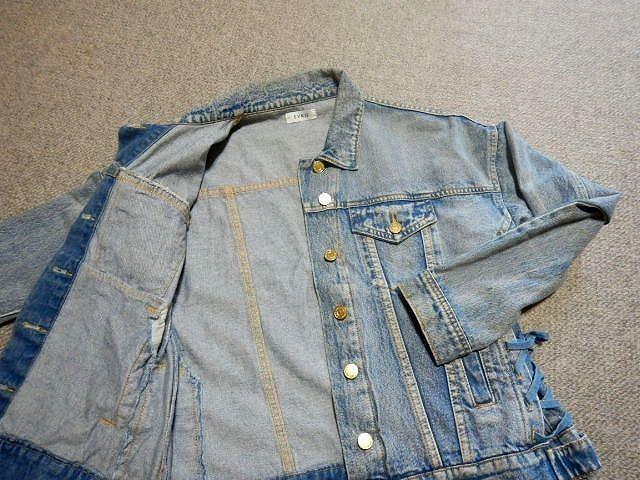 ◆EVRIS デニムジャケット ジャケット ジージャン Gジャン デニム エヴリス レディース 中古品 < 女性ファッション  ◆EVRIS デニムジャケット ジャケット ジージャン Gジャン デニム エヴリス レディース 中古品 < 女性ファッションの