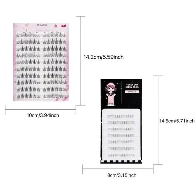 お試し価格990円★MIXIAOHE セルフ接着つけまつげ 120クラスター DIY  Cカール ナチュラル接着剤ストリップ付き < 香水/コスメ/ネイル  お試し価格990円★MIXIAOHE セルフ接着つけまつげ 120クラスター DIY  Cカール ナチュラル接着剤ストリップ付き < 香水/コスメ/ネイルの