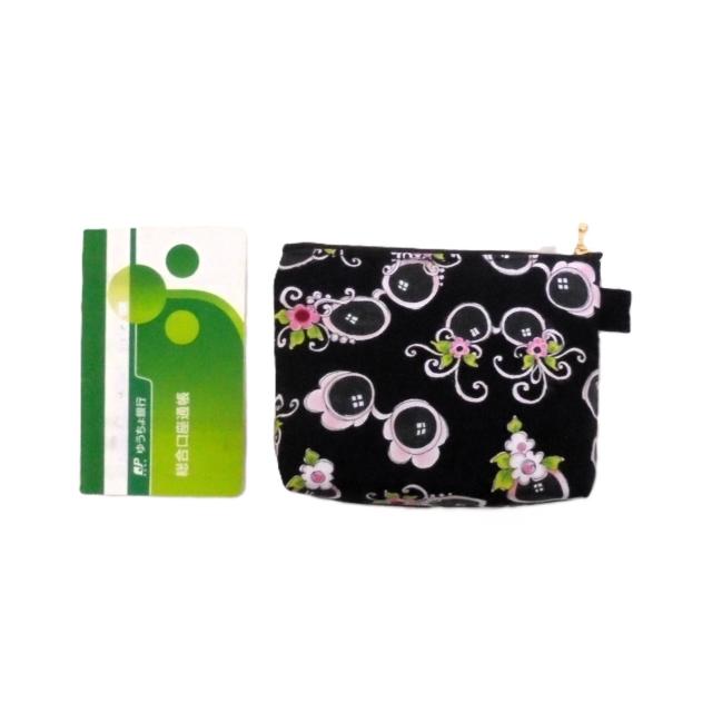 【17p幅】◆ピンク花サングラス×黒地◆ Loralie Harris◆ファスナーポーチ < 女性ファッション 【17p幅】◆ピンク花サングラス×黒地◆ Loralie Harris◆ファスナーポーチ < 女性ファッションの
