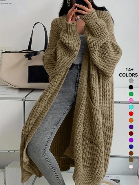 超お買い得2290円★女性用シックなニーハイカーディガンセーター オープンフロントセーターコートUSAサイズM(日本サイズL相当) < 女性ファッション  超お買い得2290円★女性用シックなニーハイカーディガンセーター オープンフロントセーターコートUSAサイズM(日本サイズL相当) < 女性ファッションの