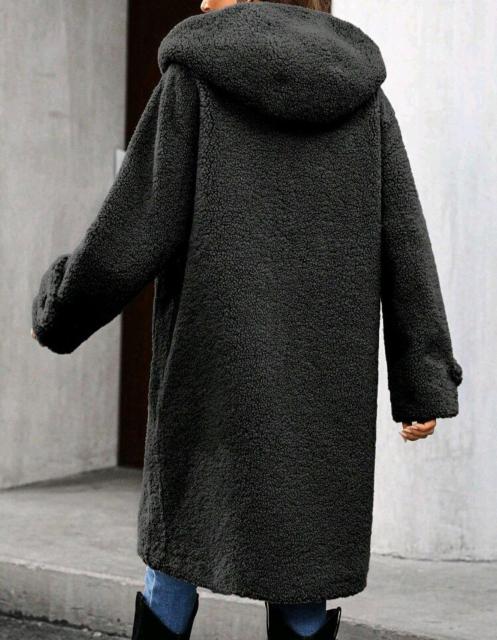 大特価!新品 フード付きボアロングコート 即決 < 女性ファッション  大特価!新品 フード付きボアロングコート 即決 < 女性ファッションの