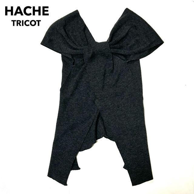 美品 HACHE アッシュ メリノウール ノースリーブ ニット トップス M < 女性ファッション 美品 HACHE アッシュ メリノウール ノースリーブ ニット トップス M < 女性ファッションの