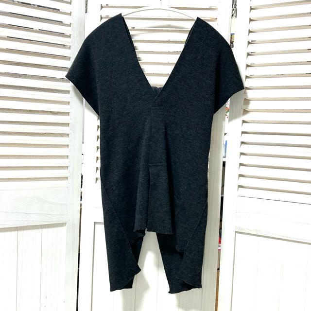 美品 HACHE アッシュ メリノウール ノースリーブ ニット トップス M < 女性ファッション 美品 HACHE アッシュ メリノウール ノースリーブ ニット トップス M < 女性ファッションの