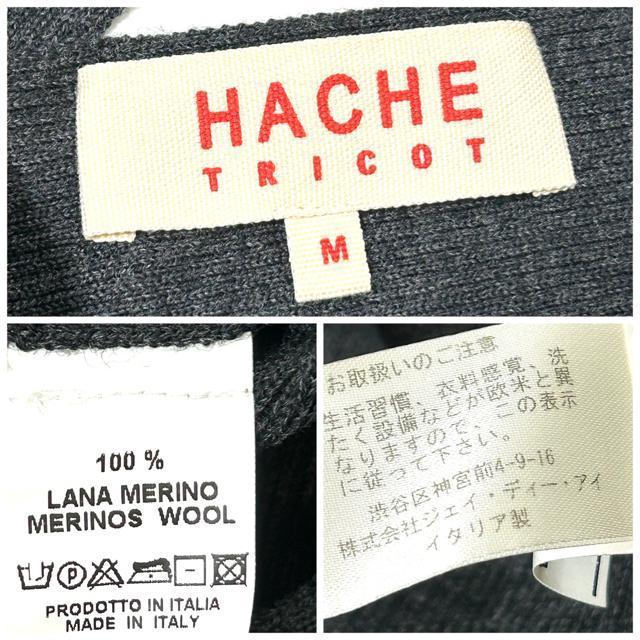 美品 HACHE アッシュ メリノウール ノースリーブ ニット トップス M < 女性ファッション 美品 HACHE アッシュ メリノウール ノースリーブ ニット トップス M < 女性ファッションの