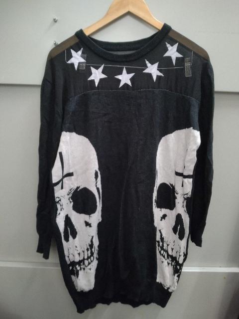 GLAD NEWS☆半顔スカル長袖ニット < ブランド GLAD NEWS☆半顔スカル長袖ニット < ブランドの