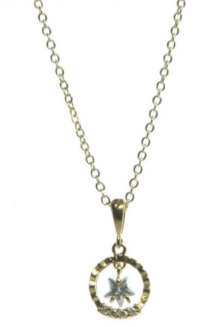 星型キュービックジルコニア ネックレス CZ ペンダント モチーフ トップ スター キラキラ 可愛い チェーン 小さい ミニ < 女性アクセサリー/時計  星型キュービックジルコニア ネックレス CZ ペンダント モチーフ トップ スター キラキラ 可愛い チェーン 小さい ミニ < 女性アクセサリー/時計の