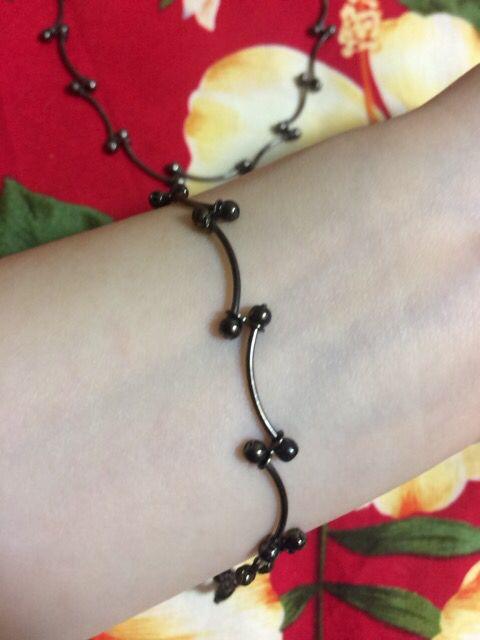 美品☆アンティークブラックネックレス&ブレスレット☆セット☆ < 女性アクセサリー/時計  美品☆アンティークブラックネックレス&ブレスレット☆セット☆ < 女性アクセサリー/時計の