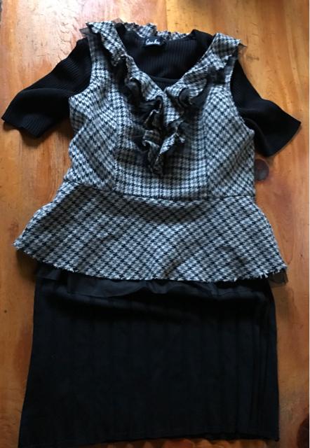 千鳥格子ベスト サイズフリ < 女性ファッション  千鳥格子ベスト サイズフリ  < 女性ファッションの