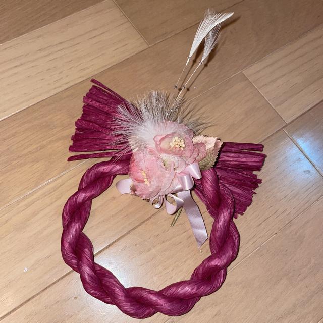 オシャレしめ縄 リース ワインレッド インテリアB < インテリア/ライフ  オシャレしめ縄 リース ワインレッド インテリアB  < インテリア/ライフの