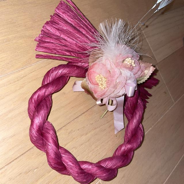 オシャレしめ縄 リース ワインレッド インテリアB < インテリア/ライフ  オシャレしめ縄 リース ワインレッド インテリアB < インテリア/ライフの