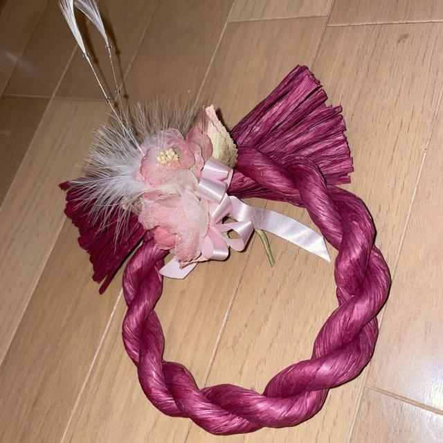 オシャレしめ縄 リース ワインレッド インテリアB < インテリア/ライフ  オシャレしめ縄 リース ワインレッド インテリアB < インテリア/ライフの