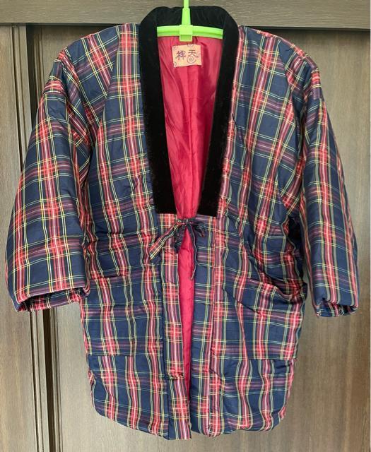 袢天 はんてん レディース 女性用 LLサイズ どてら 格子柄 中綿 綿入れ 半てん ちゃんちゃんこ 部屋着 ルームウェア 防寒着 < 女性ファッション  袢天 はんてん レディース 女性用 LLサイズ どてら 格子柄 中綿 綿入れ 半てん ちゃんちゃんこ 部屋着 ルームウェア 防寒着 < 女性ファッションの