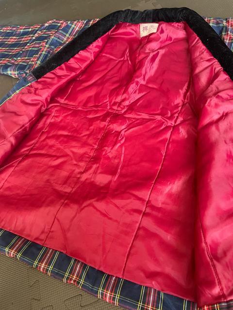 袢天 はんてん レディース 女性用 LLサイズ どてら 格子柄 中綿 綿入れ 半てん ちゃんちゃんこ 部屋着 ルームウェア 防寒着 < 女性ファッション  袢天 はんてん レディース 女性用 LLサイズ どてら 格子柄 中綿 綿入れ 半てん ちゃんちゃんこ 部屋着 ルームウェア 防寒着 < 女性ファッションの