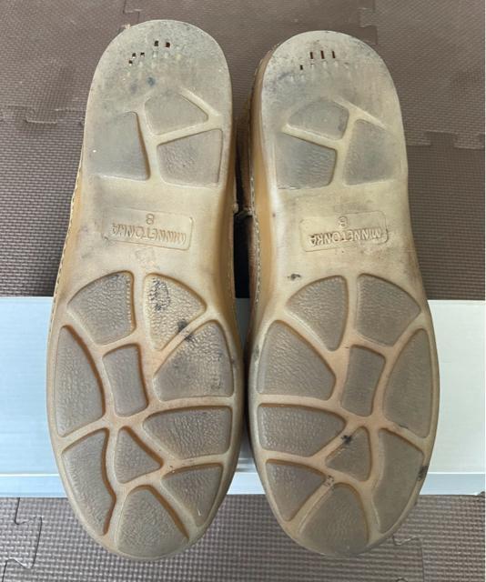 ミネトンカ ムートンブーツ ベージュ ミドル丈  サイズ8 25cm  防寒 中古 < 女性ファッション  ミネトンカ ムートンブーツ ベージュ ミドル丈  サイズ8 25cm  防寒 中古 < 女性ファッションの